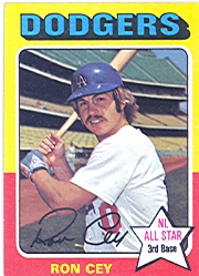 1975 Topps Mini Baseball Cards      390     Ron Cey